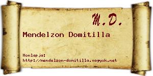Mendelzon Domitilla névjegykártya
